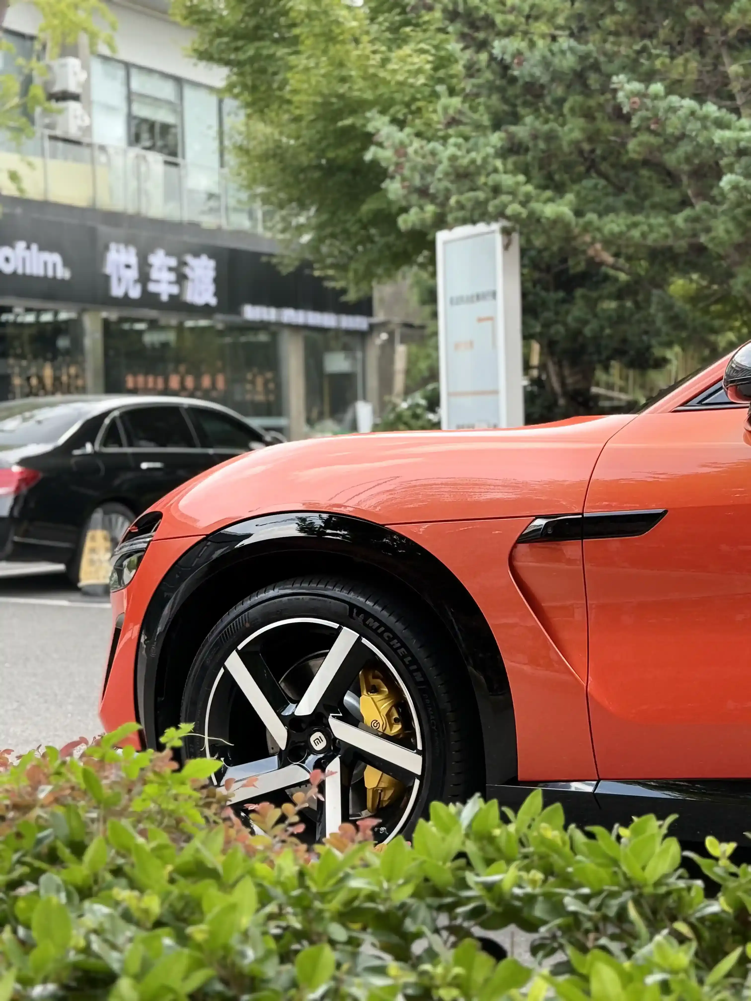 上海小米汽车YU7两台小米Yu7隐形车衣+玻璃膜施工实拍图片3,悦车渡专业汽车改装升级,官方质保正品溯源