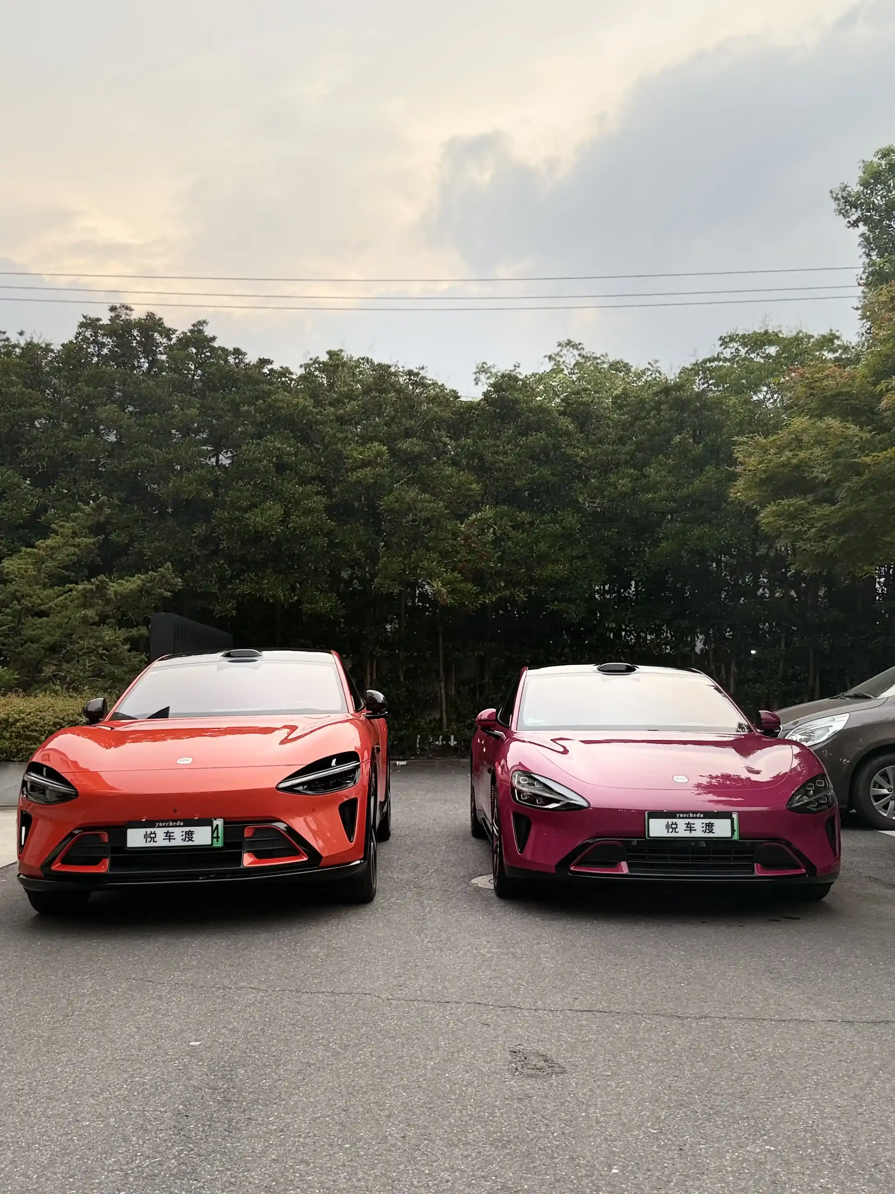 上海小米汽车YU7两台小米Yu7隐形车衣+玻璃膜施工实拍图片1,悦车渡专业汽车改装升级,官方质保正品溯源